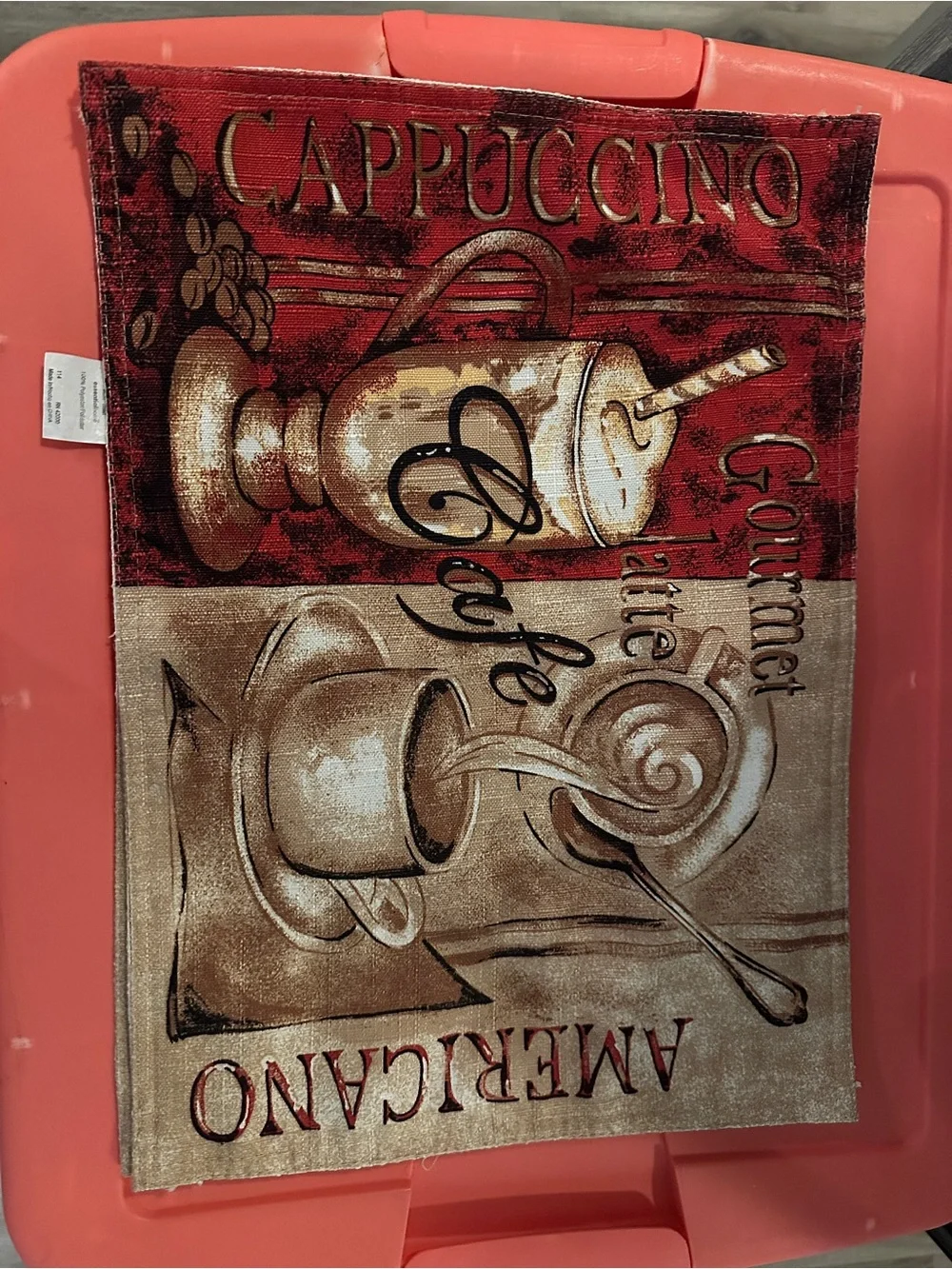 Cappuccino Cafe Set of 2 table mats